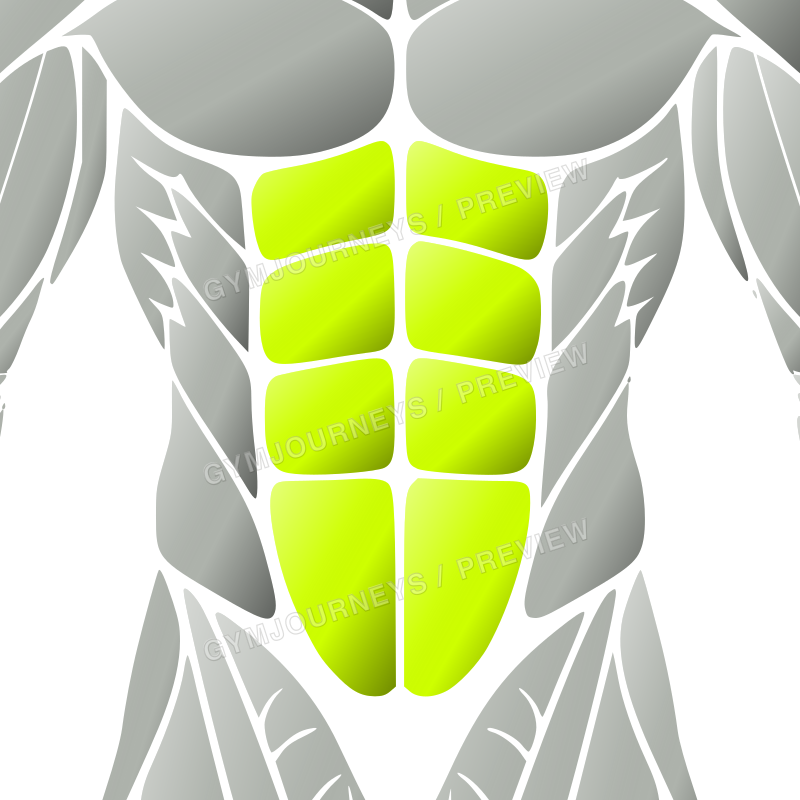 Sculpted gradient abs treatment